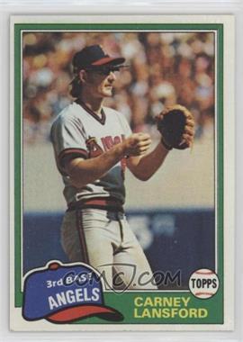 1981 Topps - [Base] #639 - Carney Lansford