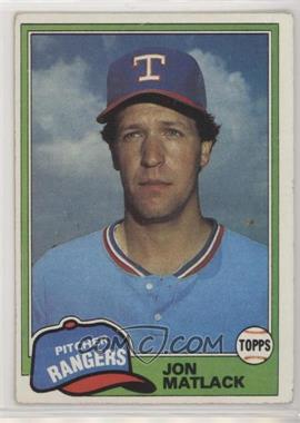 1981 Topps - [Base] #656 - Jon Matlack [Good to VG‑EX]