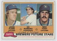 Future Stars - John Flinn, Ed Romero, Ned Yost