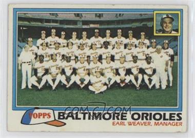 1981 Topps - [Base] #661 - Team Checklist - Baltimore Orioles [EX to NM]