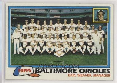 1981 Topps - [Base] #661 - Team Checklist - Baltimore Orioles [EX to NM]