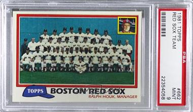 1981 Topps - [Base] #662 - Team Checklist - Boston Red Sox [PSA 9 MINT]