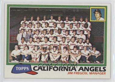 1981 Topps - [Base] #663 - Team Checklist - California Angels