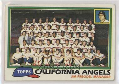 1981 Topps - [Base] #663 - Team Checklist - California Angels [Poor to Fair]