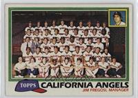 Team Checklist - California Angels [EX to NM]