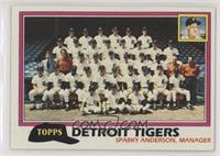 Team Checklist - Detroit Tigers [EX to NM]