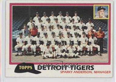 1981 Topps - [Base] #666 - Team Checklist - Detroit Tigers