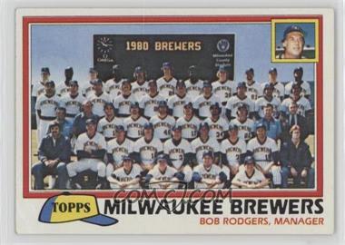 1981 Topps - [Base] #668 - Team Checklist - Milwaukee Brewers