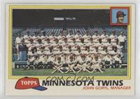 Team Checklist - Minnesota Twins