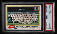 Team Checklist - Minnesota Twins [PSA 8 NM‑MT]