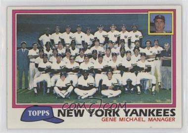 1981 Topps - [Base] #670 - Team Checklist - New York Yankees