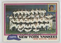 Team Checklist - New York Yankees