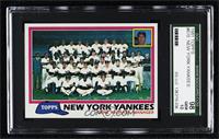 Team Checklist - New York Yankees [SGC 10 GEM]