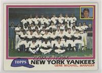 Team Checklist - New York Yankees