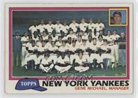 Team Checklist - New York Yankees [EX to NM]