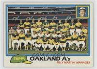 Team Checklist - Oakland A's