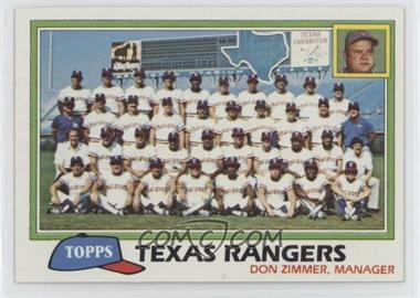 1981 Topps - [Base] #673 - Team Checklist - Texas Rangers [EX to NM]