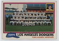 Team Checklist - Los Angeles Dodgers [EX to NM]