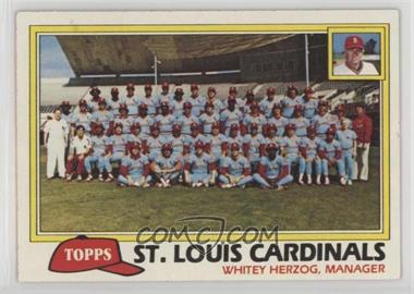 1981 Topps - [Base] #684 - Team Checklist - St. Louis Cardinals