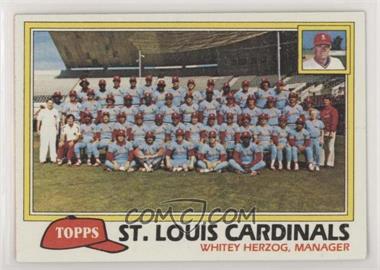 1981 Topps - [Base] #684 - Team Checklist - St. Louis Cardinals