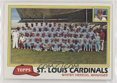 1981 Topps - [Base] #684 - Team Checklist - St. Louis Cardinals