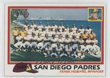 1981 Topps - [Base] #685 - Team Checklist - San Diego Padres [Noted]