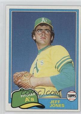 1981 Topps - [Base] #687 - Jeff Jones