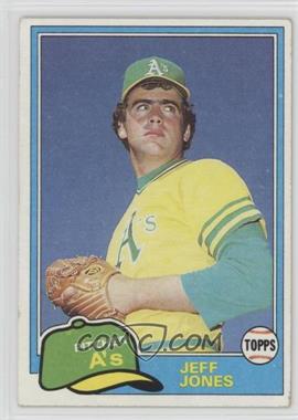 1981 Topps - [Base] #687 - Jeff Jones [Noted]