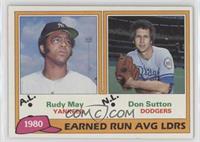 League Leaders - Rudy May, Don Sutton
