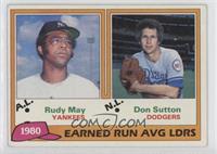 League Leaders - Rudy May, Don Sutton