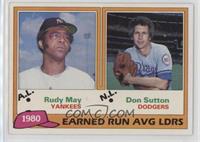 League Leaders - Rudy May, Don Sutton