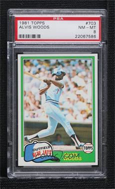 1981 Topps - [Base] #703 - Al Woods [PSA 8 NM‑MT]