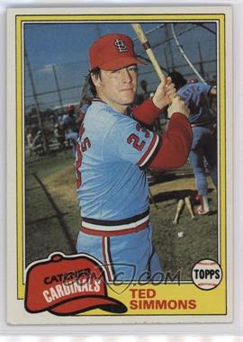 1981 Topps - [Base] #705 - Ted Simmons
