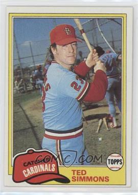 1981 Topps - [Base] #705 - Ted Simmons