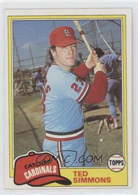 1981 Topps - [Base] #705 - Ted Simmons