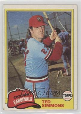 1981 Topps - [Base] #705 - Ted Simmons