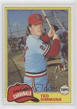 1981 Topps - [Base] #705 - Ted Simmons