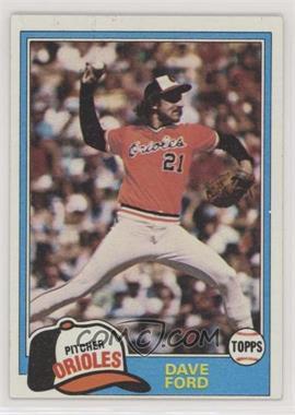 1981 Topps - [Base] #706 - Dave Ford