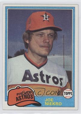 1981 Topps - [Base] #722 - Joe Niekro