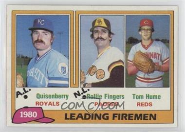 1981 Topps - [Base] #8 - League Leaders - Dan Quisenberry, Rollie Fingers, Tom Hume