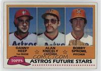 Future Stars - Danny Heep, Alan Knicely, Bobby Sprowl [EX to NM]