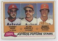 Future Stars - Danny Heep, Alan Knicely, Bobby Sprowl (Missing Black Border Lin…