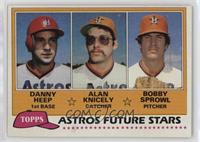 Future Stars - Danny Heep, Alan Knicely, Bobby Sprowl (Missing Black Border Lin…