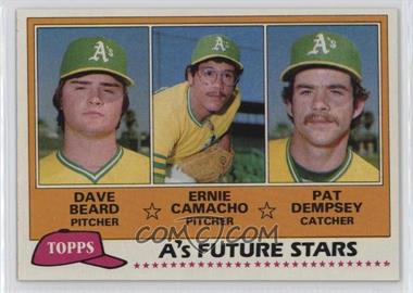 1981 Topps - [Base] #96 - Future Stars - Dave Beard, Ernie Camacho, Pat Dempsey