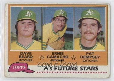 1981 Topps - [Base] #96 - Future Stars - Dave Beard, Ernie Camacho, Pat Dempsey [Good to VG‑EX]
