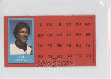 1981 Topps Baseball Scratch-Off - [Base] - Separated and Scratched #50 - Jim Palmer (Bll-Strike Indicator)