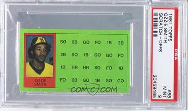 1981 Topps Baseball Scratch-Off - [Base] - Separated and Scratched #68 - Ozzie Smith [PSA 9 MINT]