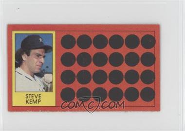 1981 Topps Baseball Scratch-Off - [Base] - Separated #11 - Steve Kemp