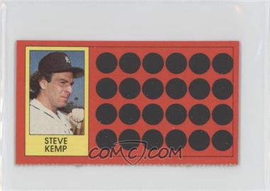 1981 Topps Baseball Scratch-Off - [Base] - Separated #11 - Steve Kemp