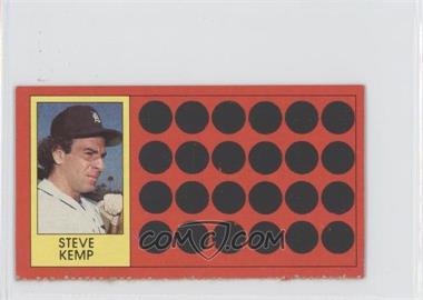 1981 Topps Baseball Scratch-Off - [Base] - Separated #11 - Steve Kemp